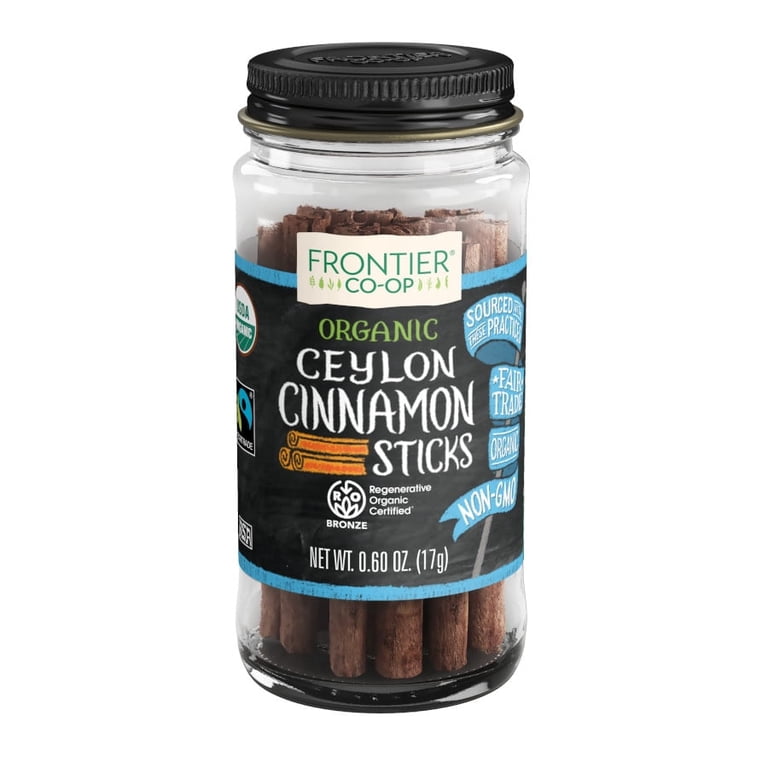 Frontier Co-op Ceylon Cinnamon Sticks, Regenerative Organic Certified®,  0.60 oz.