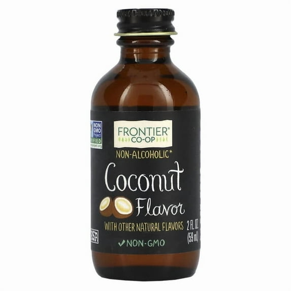 Frontier Co-op, Coconut Flavor, Non-Alcoholic, 2 fl oz Pack of 4