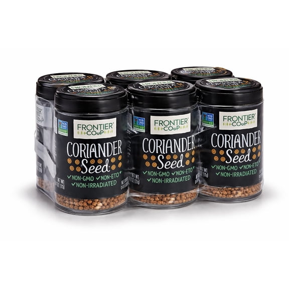 Frontier Co-op Coriander Seed, 0.4 oz Each, Pack of 6
