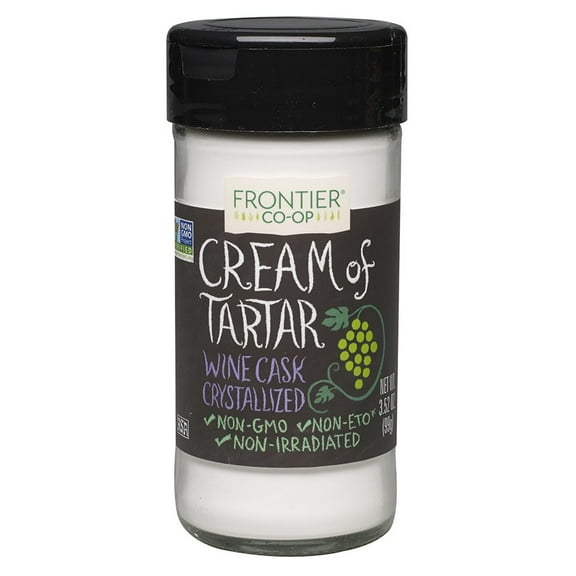 Frontier Co-op Cream of Tartar, Wine Cask Crystallized, 3.52 oz Bottle
