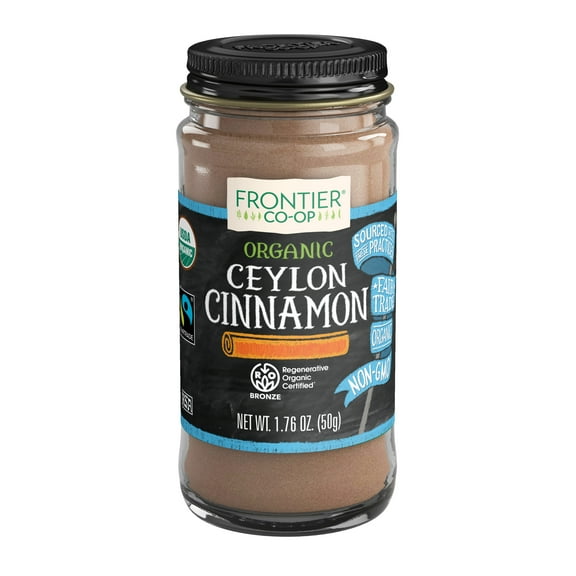 Frontier Co-op Fair Trade Organic Ceylon Cinnamon, 1.76 oz Bottle