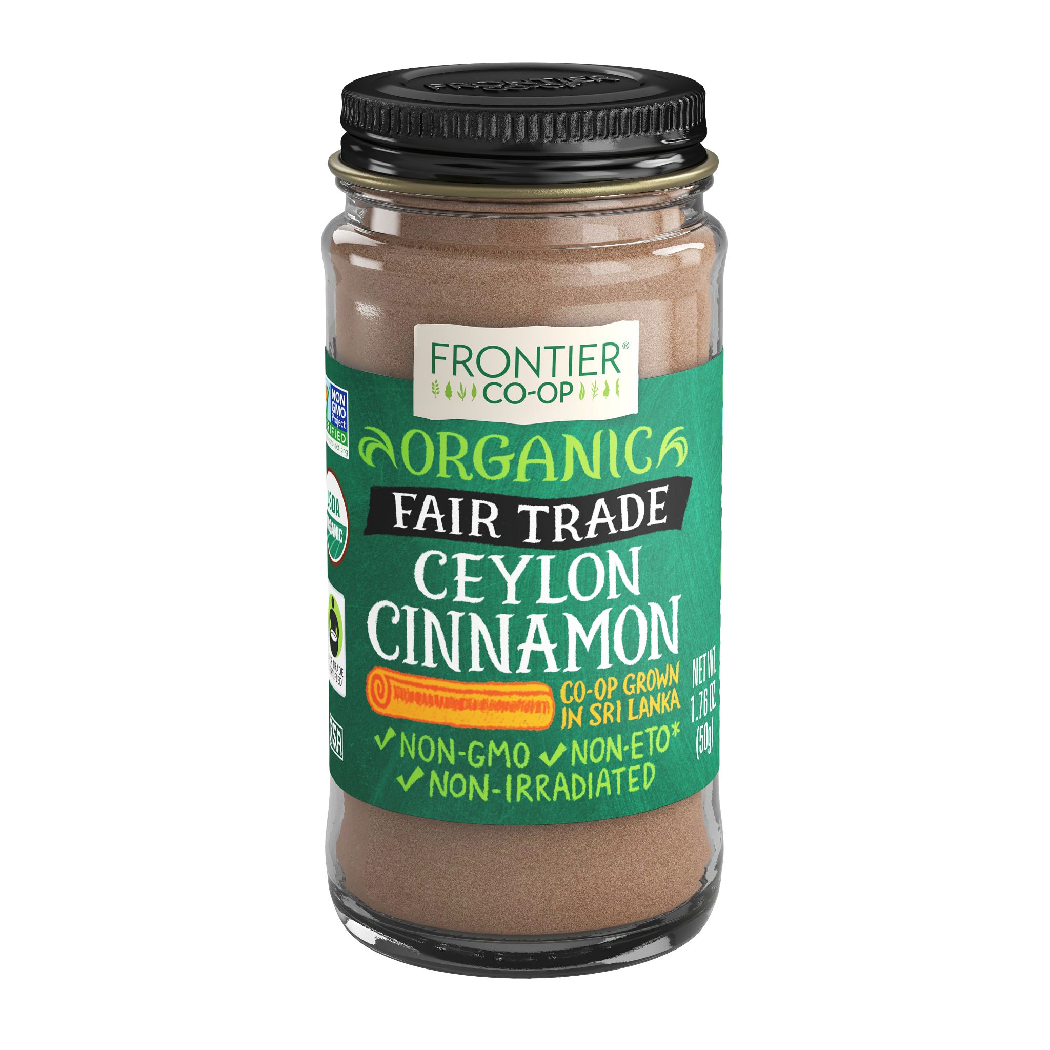 Frontier Co-op Fair Trade Organic Ceylon Cinnamon, 1.76 oz. - image 1 of 7