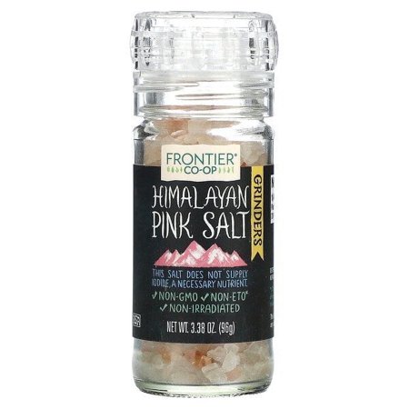 Frontier Co-op, Himalayan Pink Salt, Grinders, 3.38 oz Pack of 2