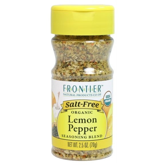 Frontier Co-op Lemon Pepper, Organic, Salt Free, 2.5 oz