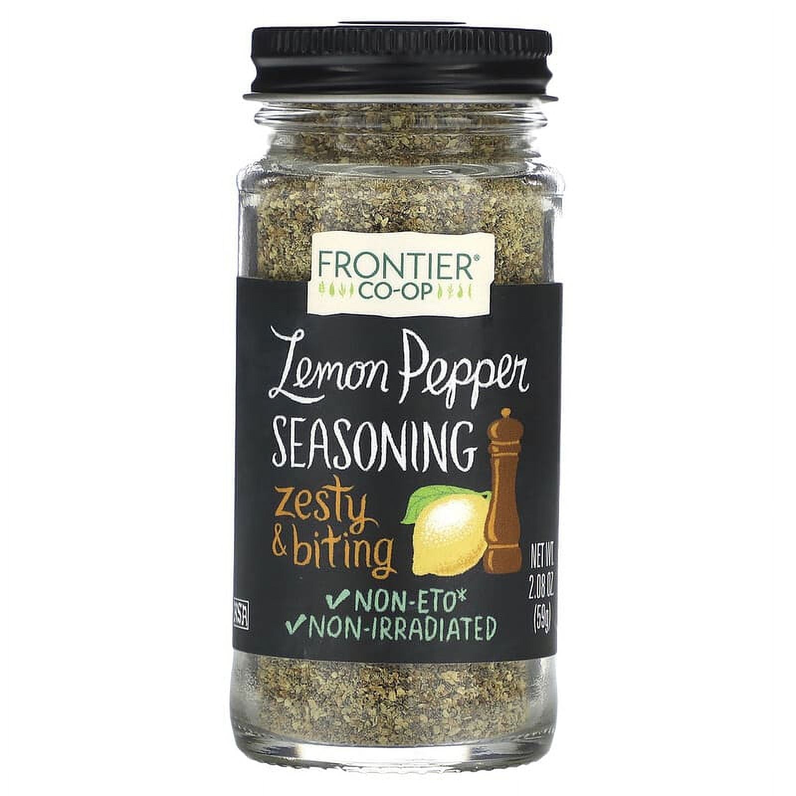 Frontier Co-op, Lemon Pepper Seasoning , 2.08 oz Pack of 2