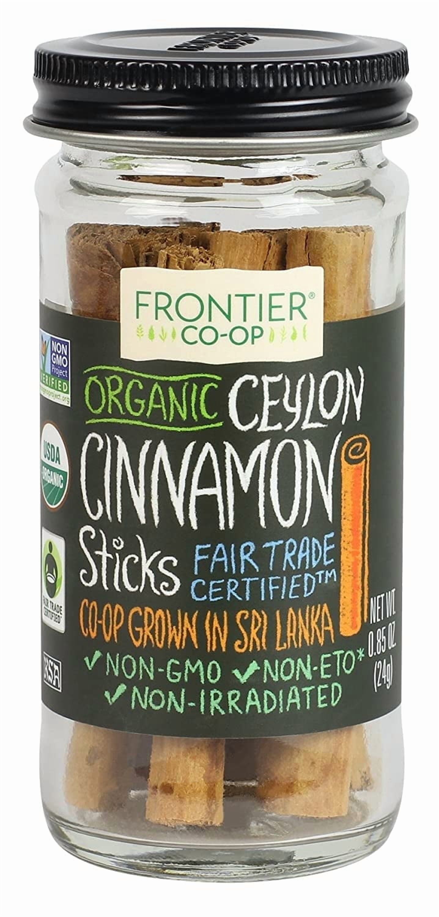 Frontier Co-op Organic Ceylon Cinnamon Sticks - 0.6 oz Pack of 3