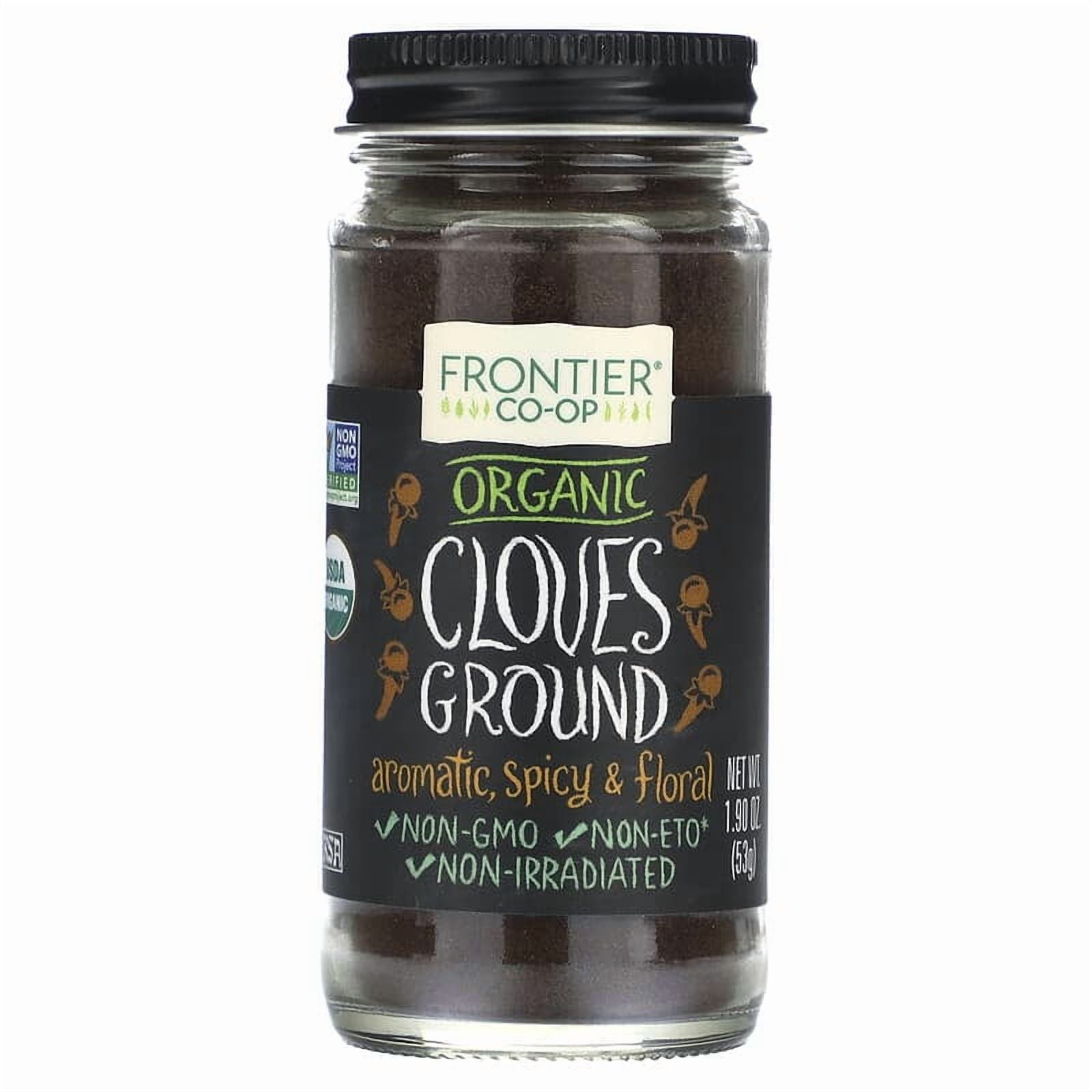 Frontier Co-op Organic Ground Cloves - 1 Lb Bulk Bag, Pure & Kosher, For Baking, Mulled Wine, Curries & Spiced Dishes