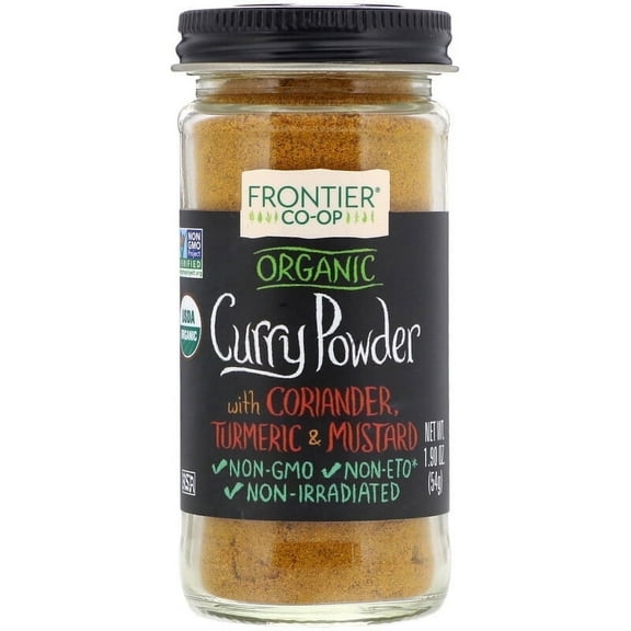 Frontier Co-op, Organic Curry Powder, With Coriander, Turmeric & Mustard, 1.90 oz Pack of 3