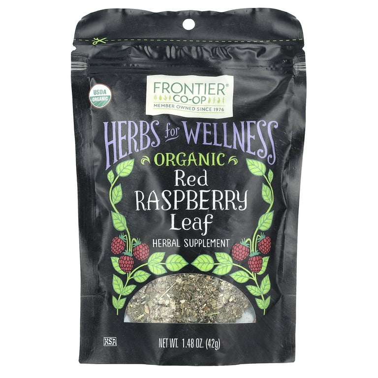 Frontier Co-op Organic Red Raspberry Leaf, Herbal Supplement, USDA