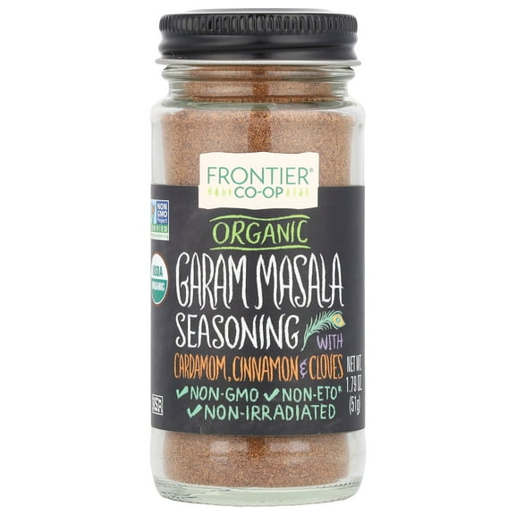 Frontier Co-op Organic Garam Masala Seasoning with Cardamom, Cinnamon & Cloves, 1.79 oz (51 g)