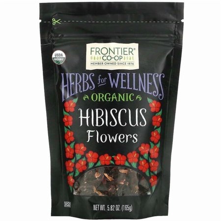 Frontier Co-op, Organic Hibiscus Flowers, 5.82 oz Pack of 4