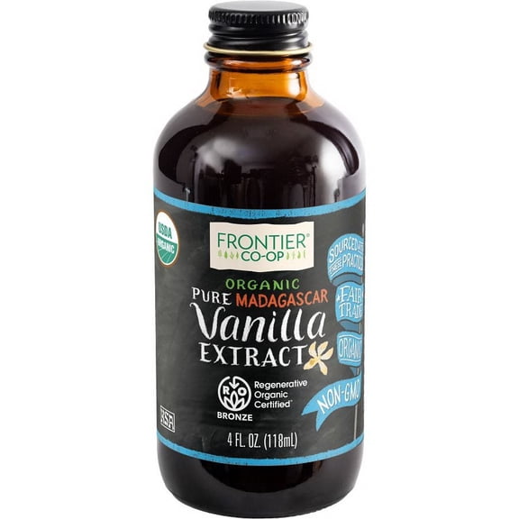 Frontier Co-op Madagascar Vanilla Extract, Regenerative Organic Certified 4 fl. oz.