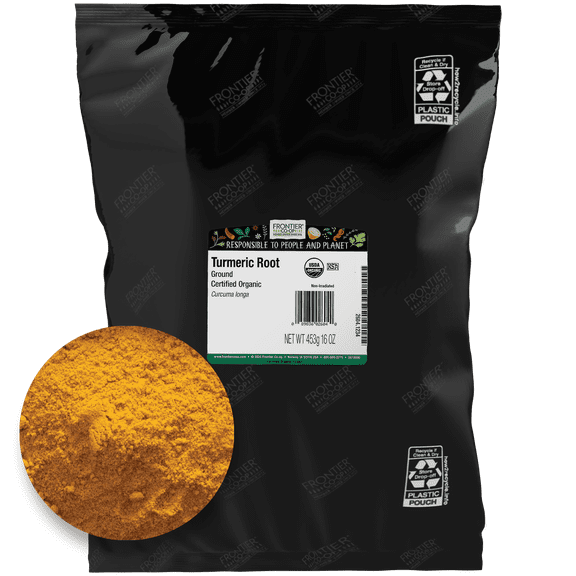 Frontier Co-op Organic Turmeric Root Powder, 16 oz
