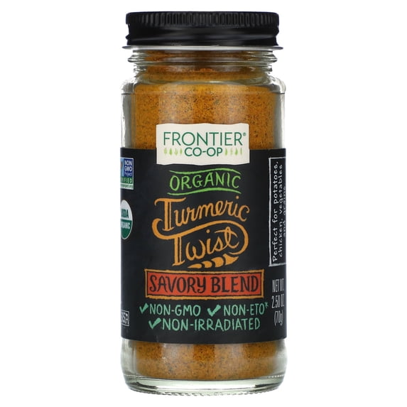 Frontier Co-op Organic Turmeric Twist Savory Blend 2.5 oz 19576 OC