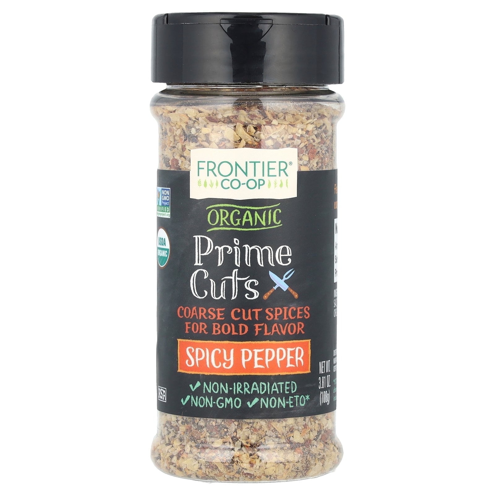 Frontier Co-op Prime Cuts Spicy Black Pepper Blend Seasoning Mix, 3.81 oz