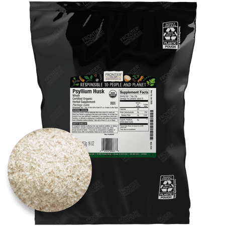 Frontier Co-op Psyllium Husk Certified Organic bulk 16 oz.