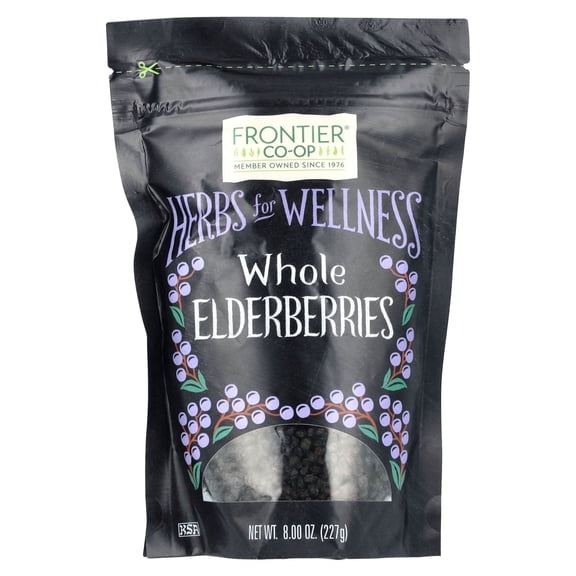 Frontier Co-op Whole Elderberries, 8 oz