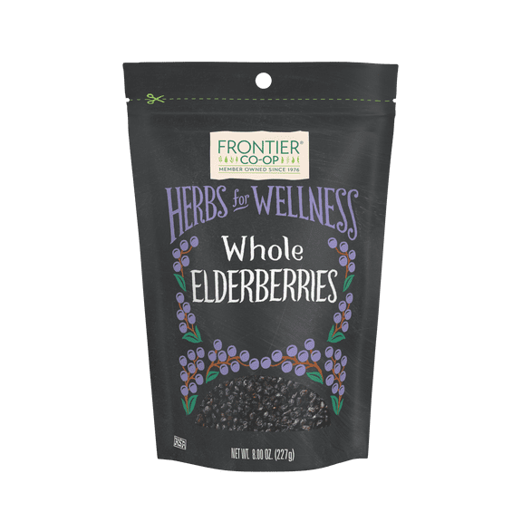 Frontier Co-op Whole Elderberries, 8 oz