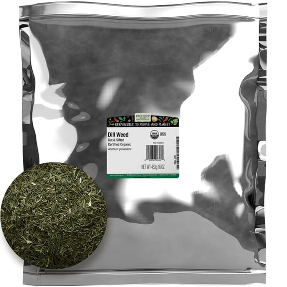 Frontier Co-op Certified Organic Dill Weed, 16 oz. Bag