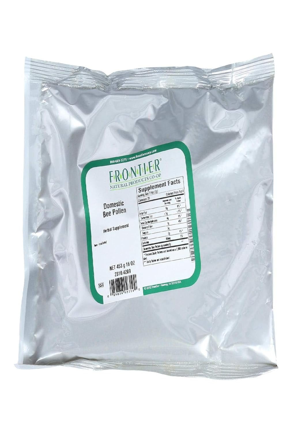 Frontier Domestic Bee Pollen, 1 lb Walmart Business Supplies