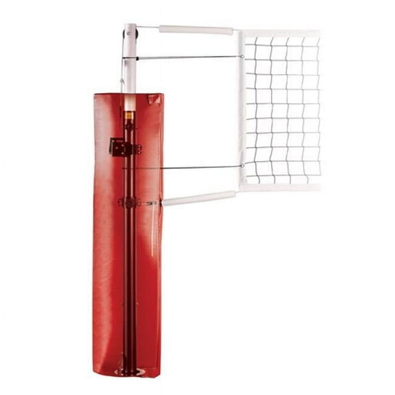 Frontier Express Steel Competition Steel Volleyball System with Sockets, Saddle Brown