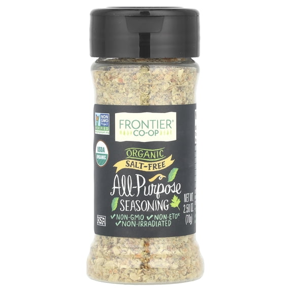 Frontier Herb All Purpose Seasoning Salt Free, 2.5 Oz