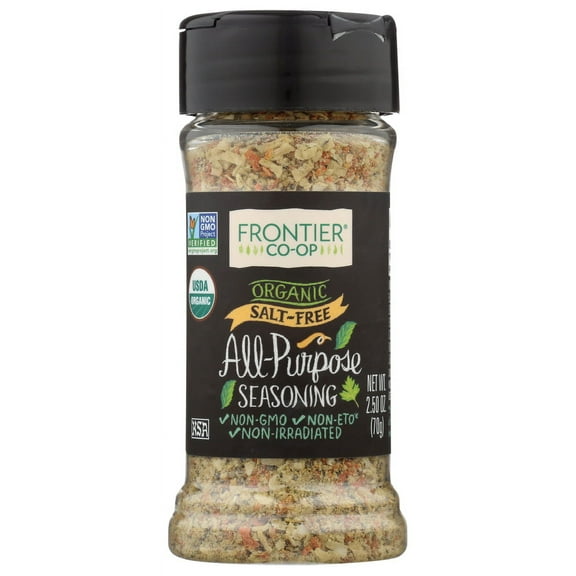 Frontier Herb All Purpose Seasoning Salt Free, 2.5 Oz