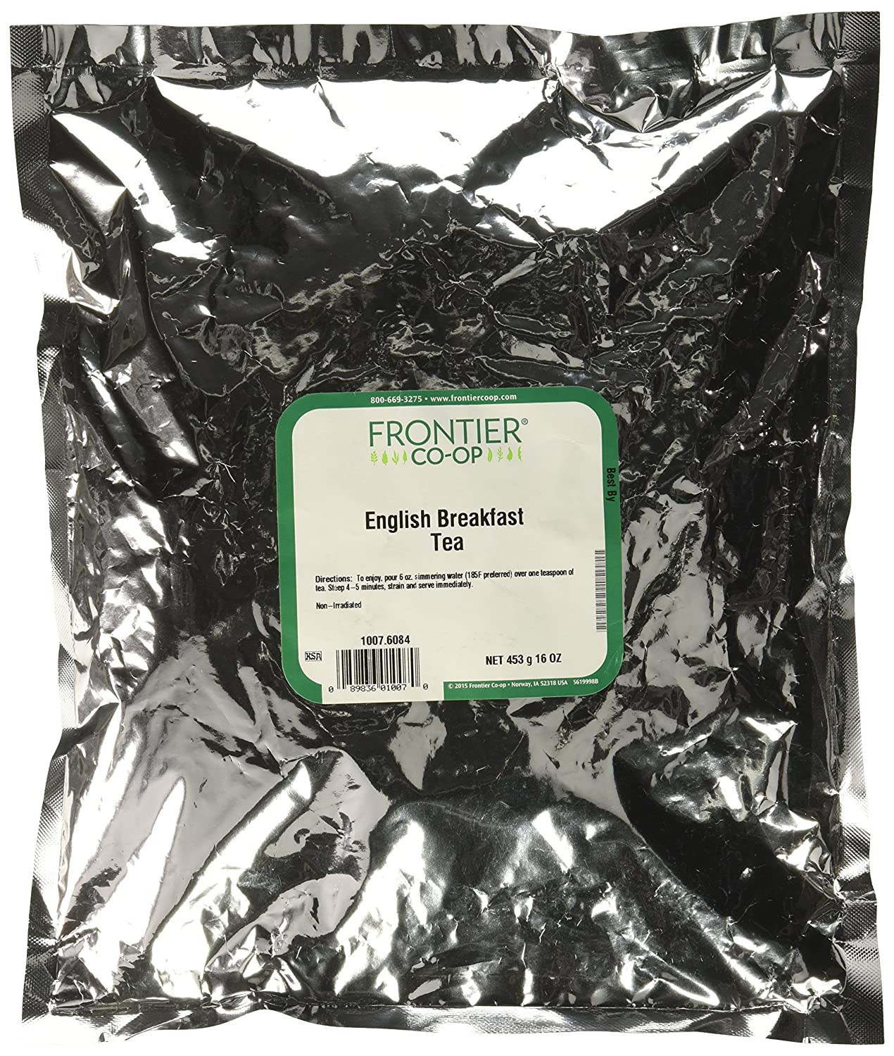 Frontier Herb Bulk Tea Black English Breakfast Traditional Blend, 1