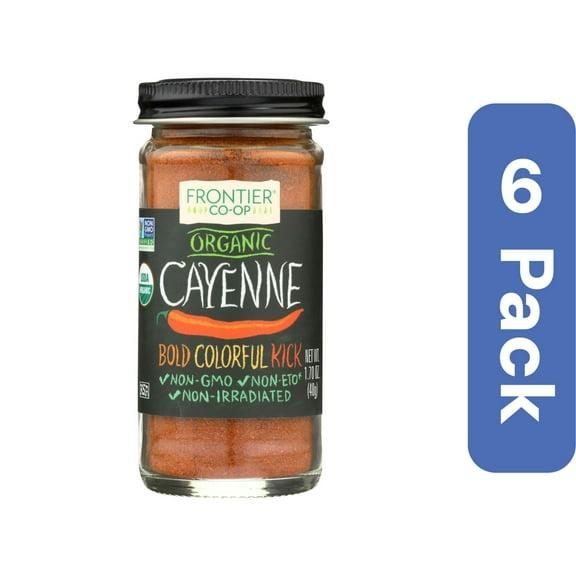 Frontier Herb Cayenne Pepper 30,000 HU 1.7 oz (Pack of 6)