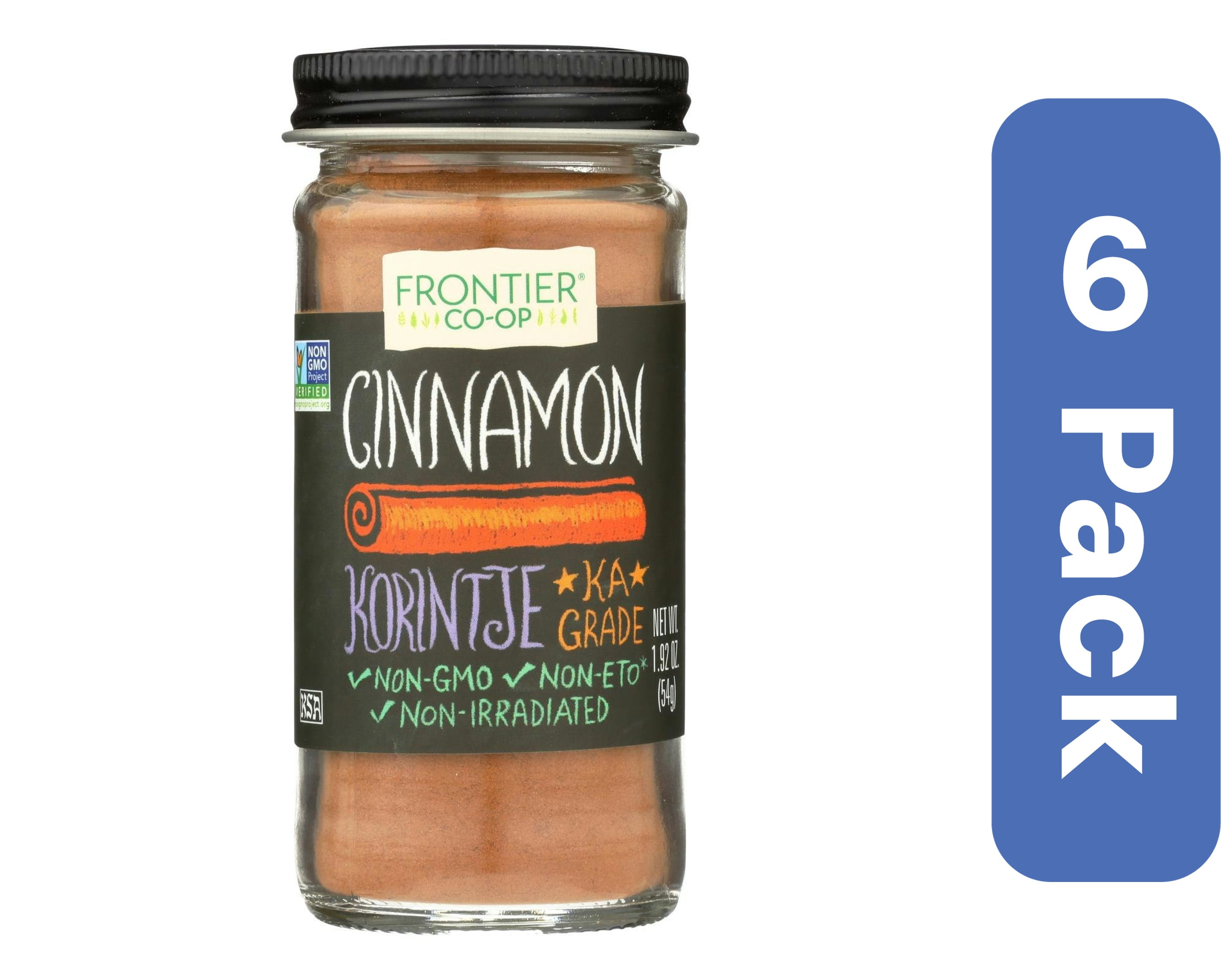 Frontier Herb Cinnamon Ground Seasoning 1.92 oz (Pack of 6)