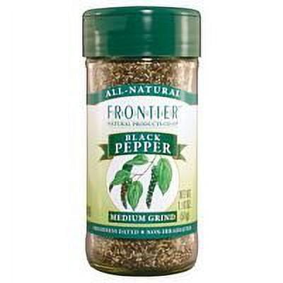 Frontier Herb Organic Black Medium Grind Pepper, 16 Ounce - 3 per case3
