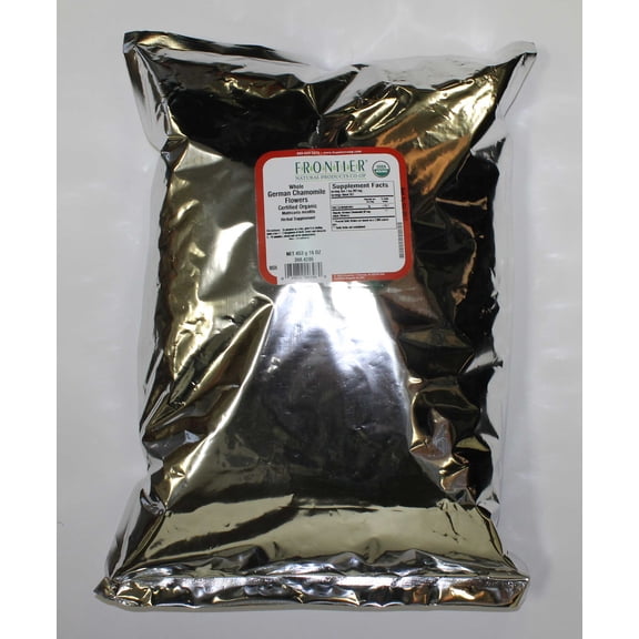 Frontier Herb Chamomile Flowers Organic German Whole - Single Bulk Item - 1LB