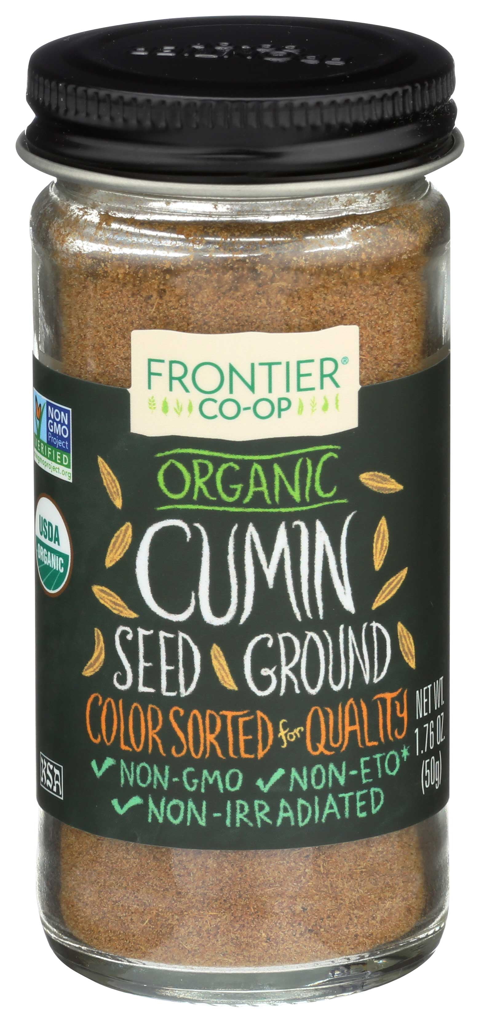 Frontier Herb Organic Ground Cumin Seed, 1.76 Ounce - 6 per case