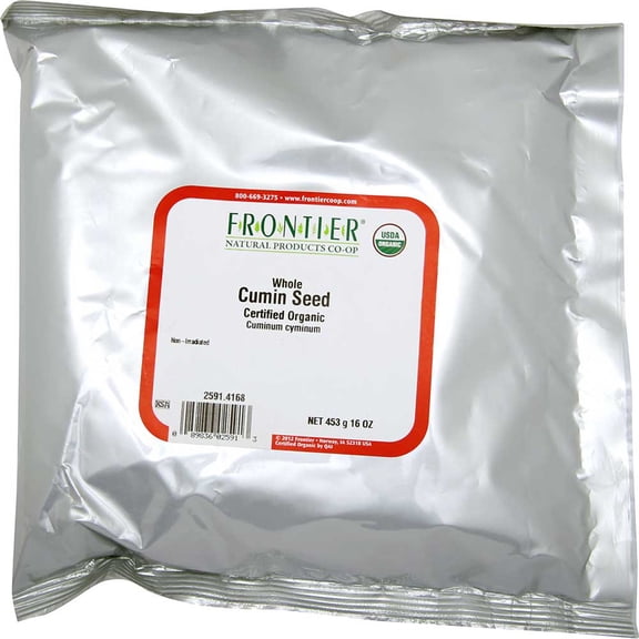 Frontier Herb Organic Whole Cumin Seed, 16 Ounce