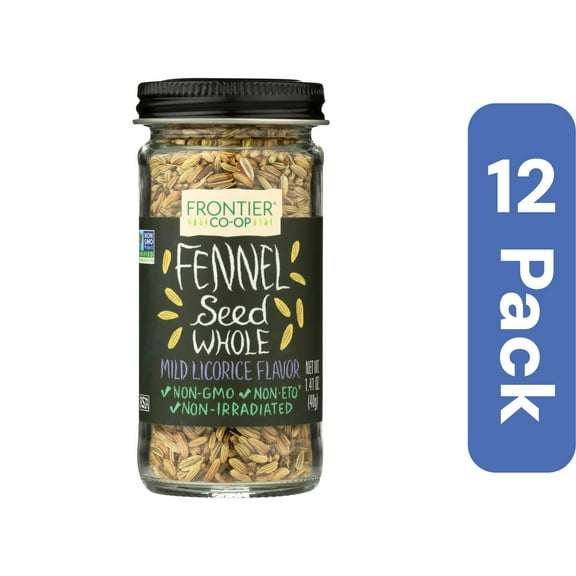 Frontier Herbs Whole Fennel Seed 1.41 oz (Pack Of 12)