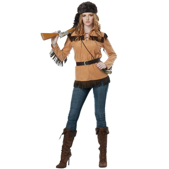 Rugged Frontier Woman Davy Crockett Women's Costume Medium 8-10