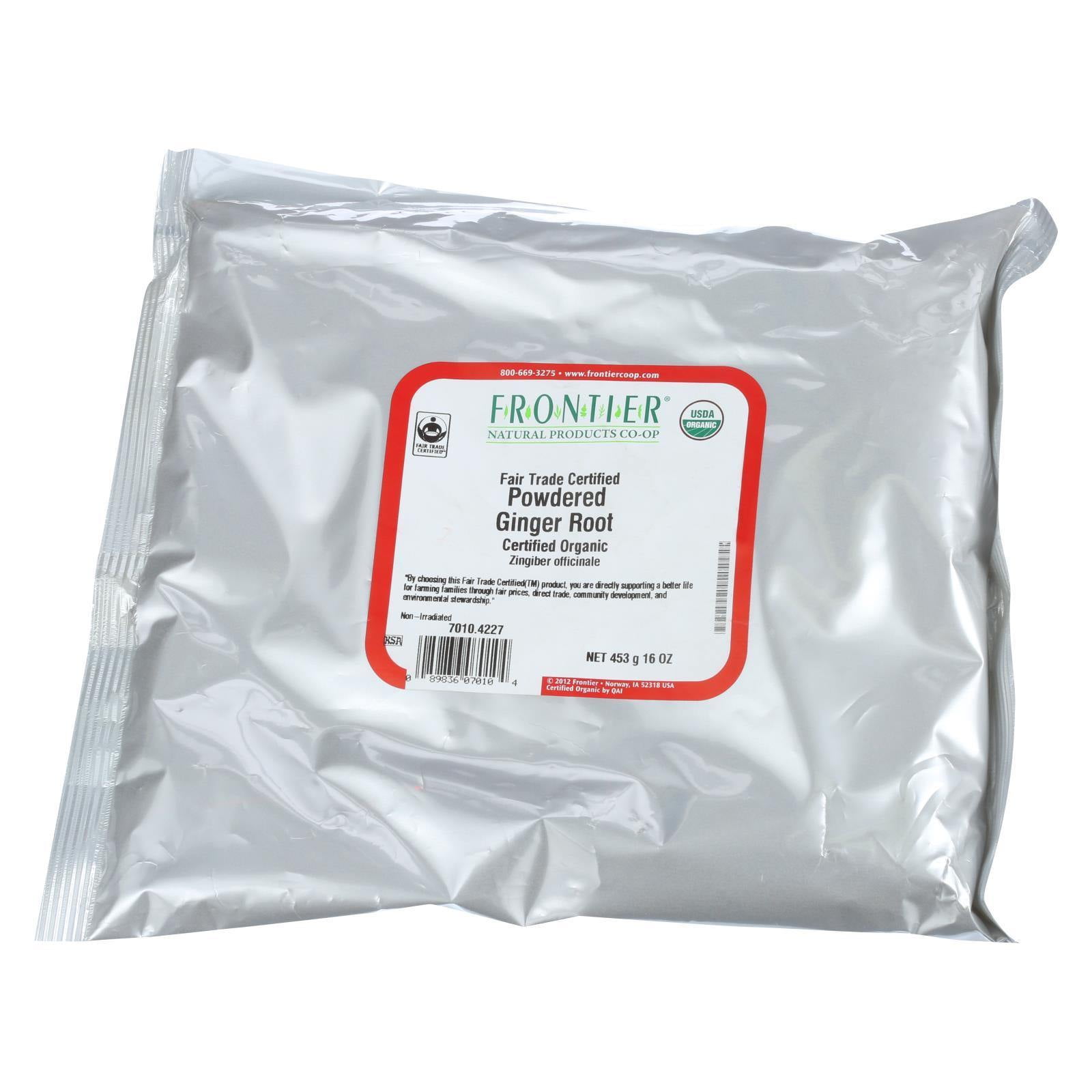 Frontier Natural Products Organic Ginger Root Powder, 1 Lb