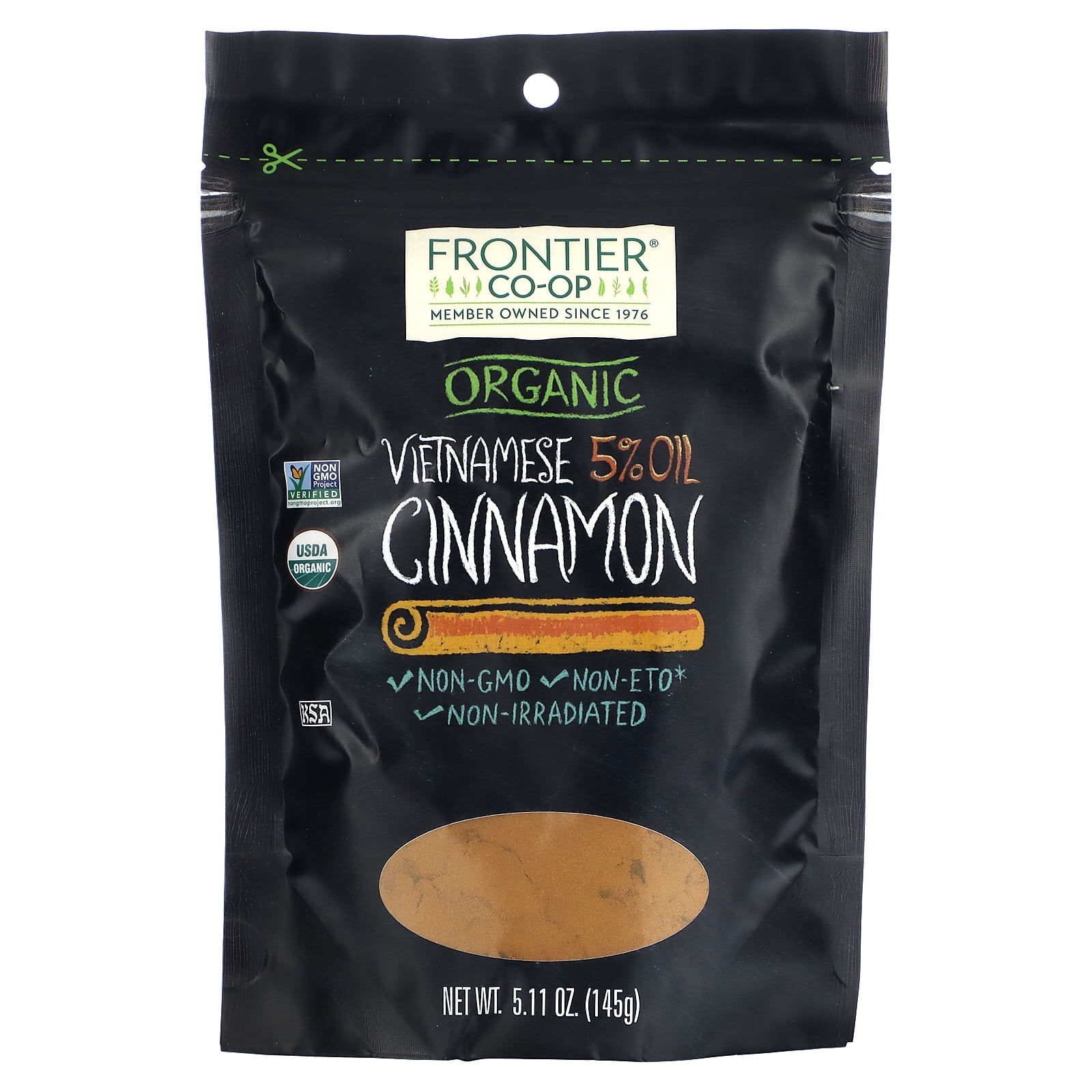 Frontier Natural Products Organic Vietnamese Cinnamon 5.11 oz Bag