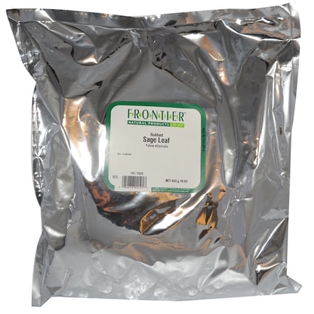 Frontier Natural Products Rubbed Sage Leaf 16 oz 453 g