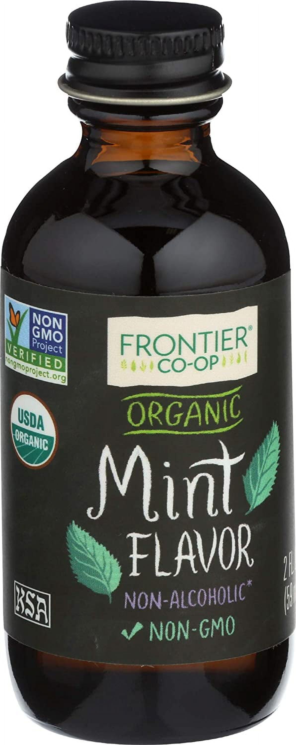 Frontier Organic NonAlcoholic Mint Flavor, 2Ounce, Full Flavor for