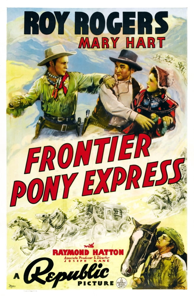 Frontier Pony Express U Canvas Art -  (24 x 36)
