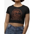 thumbnail image 1 of Frontier Snake Graphic Tee Crop Tee Women's, 1 of 4