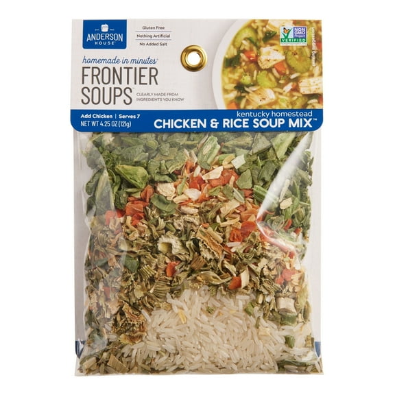 Frontier Soups Kentucky Homestead Chicken and Rice Soup Mix 4.25 oz Pack of 4