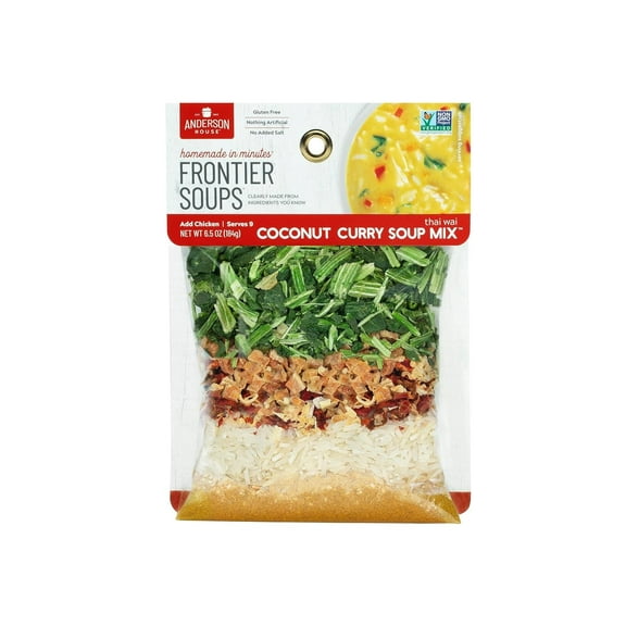 Frontier Soups Thai Wai Coconut Curry Soup Mix 6.5 oz Pack of 3