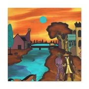 Frontier Town Scene - Canvas