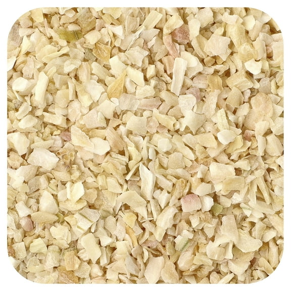 Frontier Co-op Certified Organic White Minced Onion, 1-Pound Bulk, Warm, Sweet, Salty Flavor For Stews & Soups, Kosher