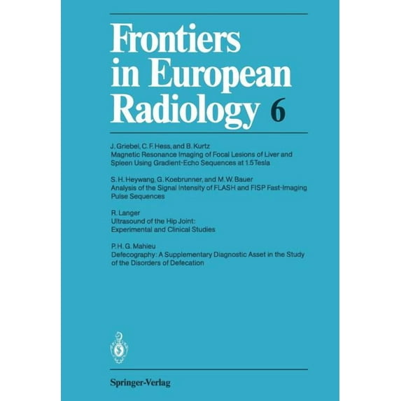 Frontiers in European Radiology Frontiers in European Radiology, Book 6, (Paperback)