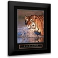 thumbnail image 1 of Frontline 12x14 Black Modern Framed Museum Art Print Titled - Exzellenz - Tiger, 1 of 5