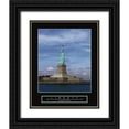 thumbnail image 1 of Frontline 12x14 Black Ornate Wood Framed with Double Matting Museum Art Print Titled - Statue of Liberty, 1 of 4