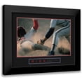 thumbnail image 1 of Frontline 14x12 Black Modern Framed Museum Art Print Titled - Risk - Baseball, 1 of 5
